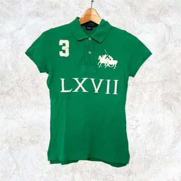 RALPH LAUREN 그린 피케 셔츠