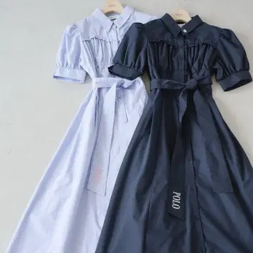 다즐린 dazzlin POLO 콜라보 반팔 셔츠 원피스