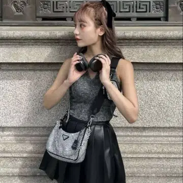 Treaturself 가죽 플리츠 스커트 S