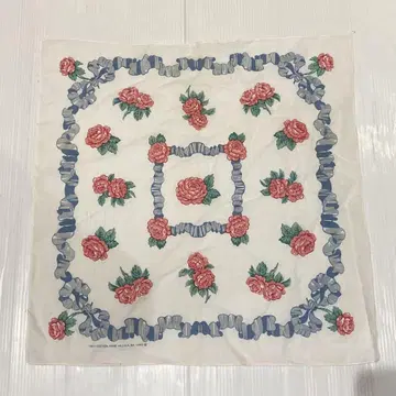 NOS 80년대 꽃무늬 vintage 반다나 빈티지 USA 제작