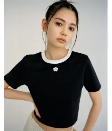 LILY BROWN x MARY QUANT 크롭 T셔츠