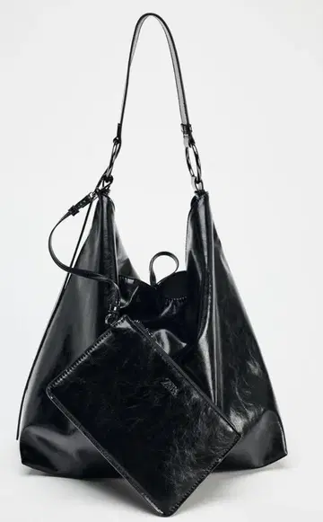 ZARA 블랙 토트백 파우치 포함