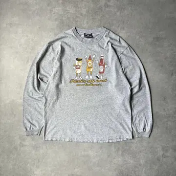 00s STEVE&BARRYS 프린트 긴팔 티셔츠 롱T