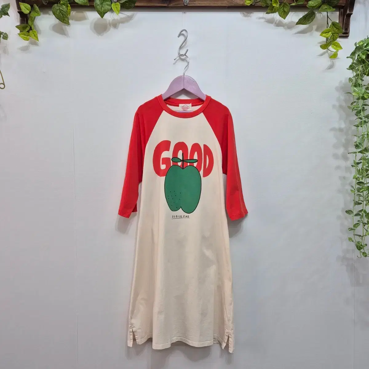 [130] Bebe De Pino Apple Raglan Jersey Onepiece