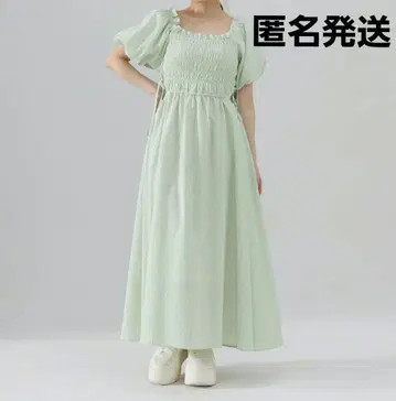 Redyazel 레이디 아젤 셔링 깅엄 체크 원피스 프리