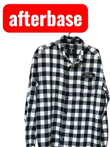 afterbase 애프터베이스 체크 무늬 긴팔 셔츠