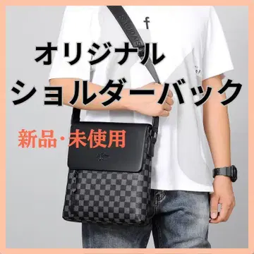 숄더 백 오리지널 메신저 백 블랙 그레이 체크
