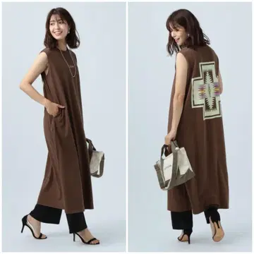 PENDLETON 슬리브리스 롱 원피스