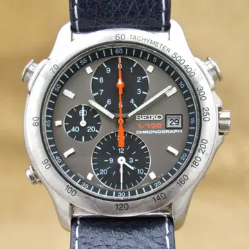 SEIKO 7T52-6A00 1/100 크로노그래프 그레이 다이얼 쿼츠