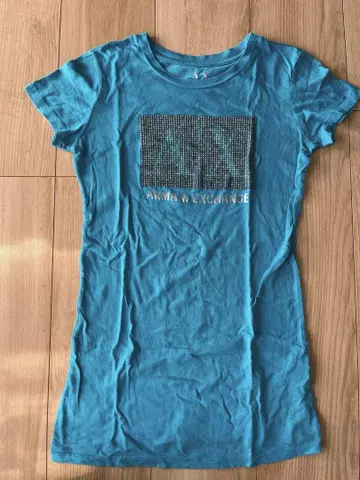 Armani Exchange 파랑 블루 반팔 티셔츠