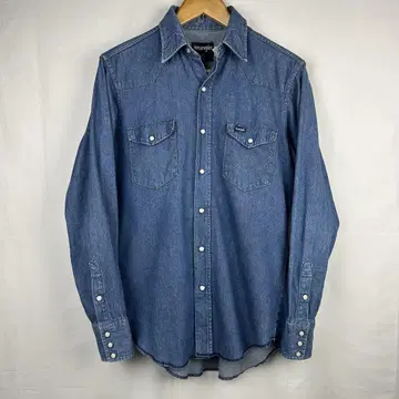 80s 랭글러 데님 웨스턴 셔츠 USA제 미국제