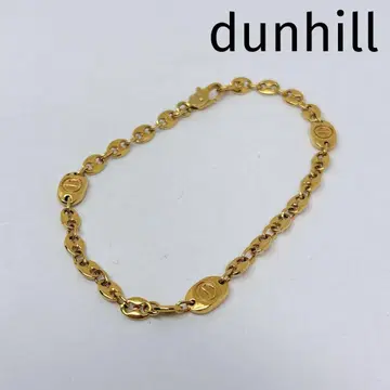 [ 새상품급 ] dunhill 던힐 골드 체인 로고 팔찌
