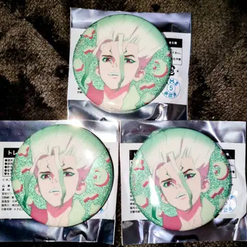 Dr.STONE 이시가미 치쿠사 HICUL 온라인 한정판 글리터 캔뱃지