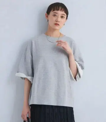 챔피온 6부 소매 맨투맨 트레이닝복 여성용 그레이