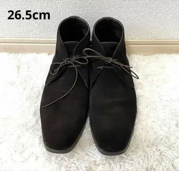 [ 최고의 일품 ] 제냐 스웨이드 처카 부츠 26.5cm 다크 브라운