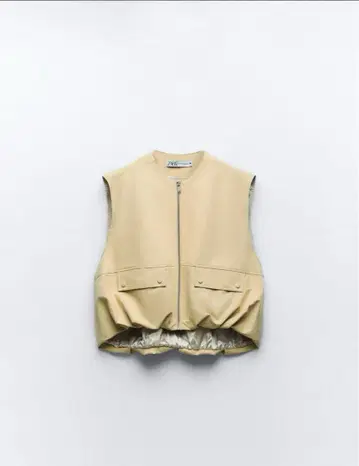 [새상품급] ZARA 2023ss 코튼 벌룬 볼륨 베스트