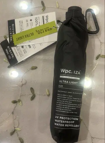 새상품 IZA (이자) ULTRA LIGHT 접이식 양산 블랙