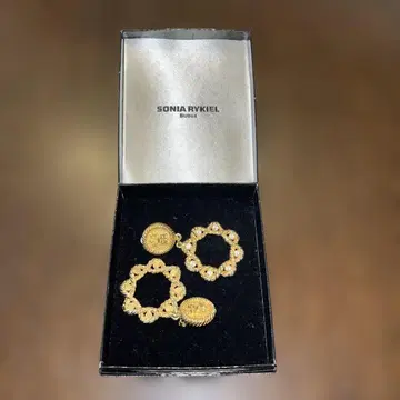 SONIA RYKIEL 골드 후프 귀걸이