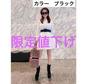 eimy istoire 볼륨 티어드 미니 원피스 셔츠 원피스
