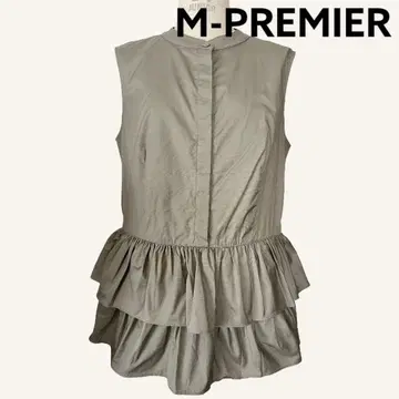 M-premier 엠프리미어 민소매 상의 프릴 36 카키색 계열
