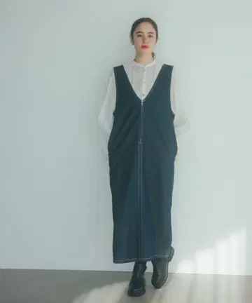 studio CLIP 프론트 지퍼 점퍼 스커트