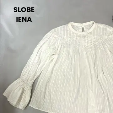 SLOBE IENA 퐁당 블라우스 개더 자수 코튼 S022