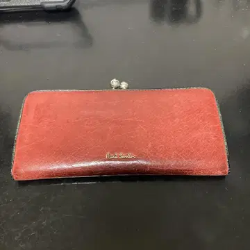 Paul Smith 가죽 가마구치 지갑 빨간색