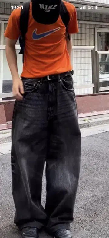 자라 배기 데님