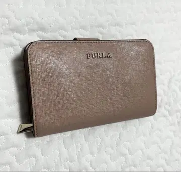훌라 FURLA 두겹 지갑 핑크 베이지
