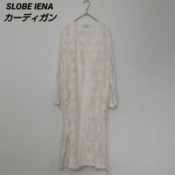 SLOBE IENA 꽃무늬 롱 가디건 아이보리 프리 사이즈