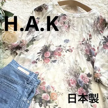 H.A.K 하쿠 슈퍼 하카 꽃무늬 시어 원피스 무릎 기장 프리 사이즈