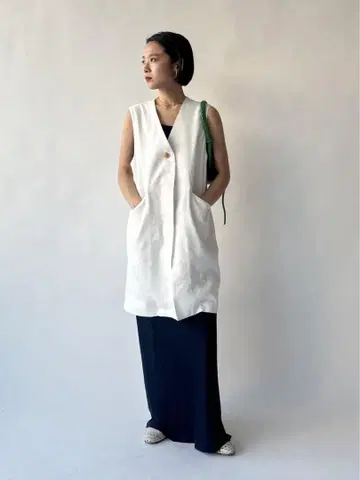 IENA 린넨 아세테이트 코쿤 베스트 새상품