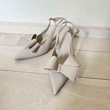 snidel 더블 리본 펌프스 L 사이즈