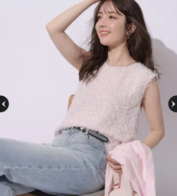 아푸와이저 리셰 프렌치 슬리브 폭신폭신 상의 핑크 작년 모델