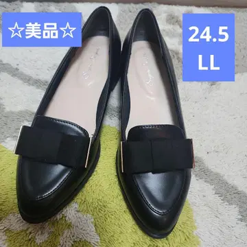 새상품급 SugarSugar 리본 로퍼 블랙 LL 24.5cm