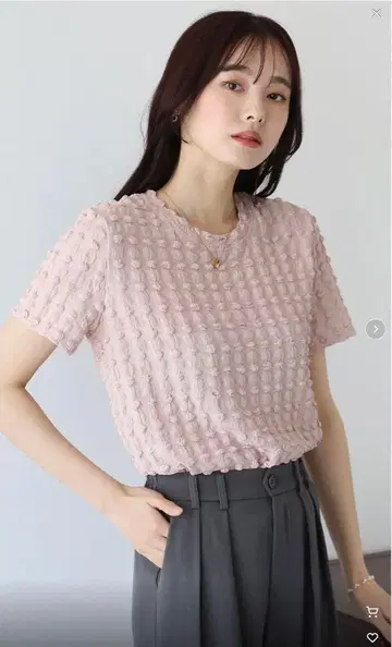 블루 이스트 포코포코 자카드 티셔츠