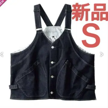 [새상품 택 포함] 워크맨 아웃도어 데님 베스트 재팬 데님 S
