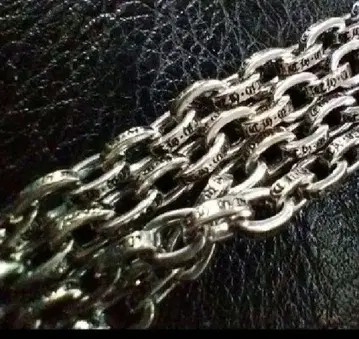새상품 약 50cm 페이퍼 체인 silver925