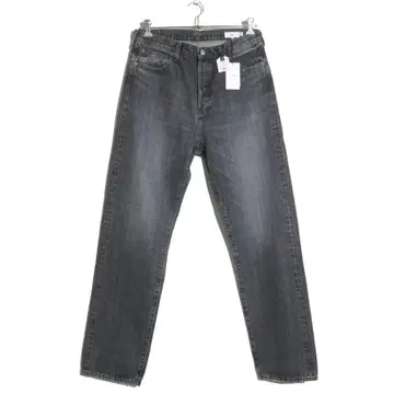 새상품 HYKE CLASSIC STRAIGHT JEANS Black 36