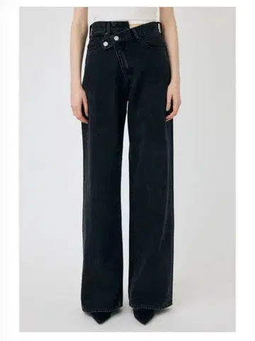 MOUSSY CROSS WAIST WIDE STRAIGHT