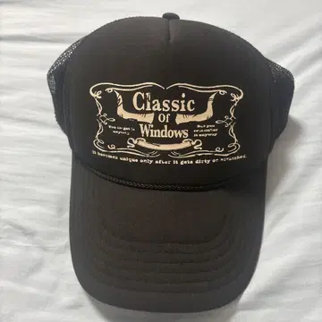 classic of window 메쉬 캡 io 착용