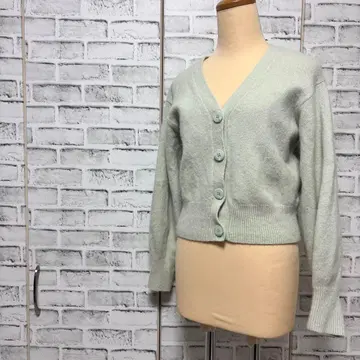 FRAY I.D 프레이 아이디 가디건 민트 그린 숏 기장