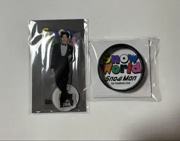 SnowMan 메구로 렌 아크릴 스탠드 러버 밴드 SnowWorld