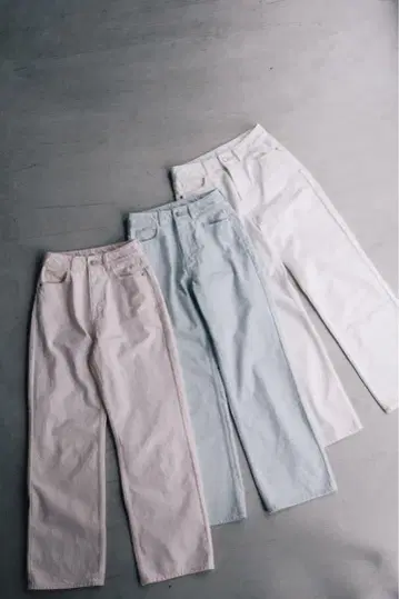 새상품 pois 포아 원 워시 데님 블루