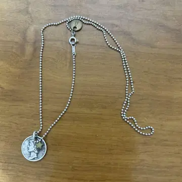 button works 코인 목걸이 1941 silver925