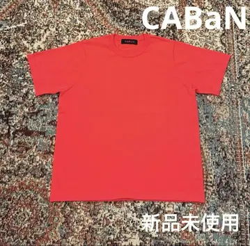 CABaN 파인 폴리에스테르 크루넥 풀오버 T셔츠 RED S