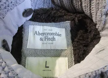 Abercrombie & Fitch 케이블 니트 스웨터 L 사이즈 그레이