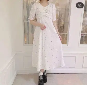 evelyn 하트 무늬 원피스