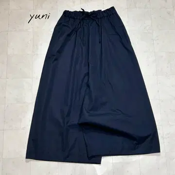 미사용 새상품 yuni 와이드 팬츠 코튼 허리밴딩 Free