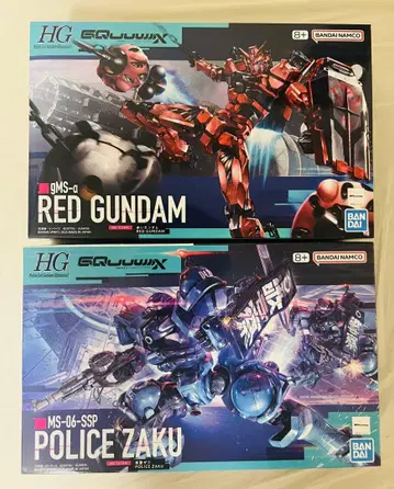 HG GQ 건담 GQuuuuuuX 빨간색 건담 군경 자쿠 2개 세트